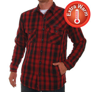 Quiksilver Tomsk Quilt lined flannel shirt -