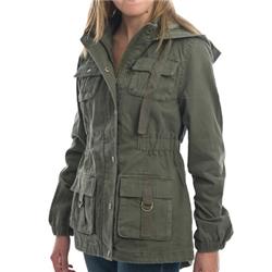 Quiksilver Womens Wave Parka Jacket - Olive Drab
