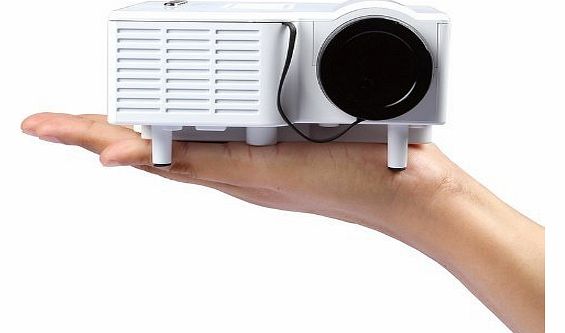 Qumox  Mini HD Projector Cinema Theater for PC Laptop Smartphone HDMI VGA SD USB DVD Player