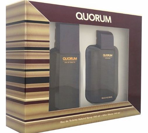 QUORUM Puig Quorum Giftset Contains EDT Spray 100 ml and Aftershave 100 ml