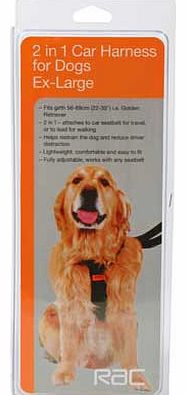 RAC 2 in 1 Dog Car Harness - Extra Large