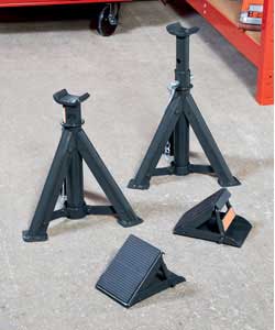 RAC Axle Stands and Chocks