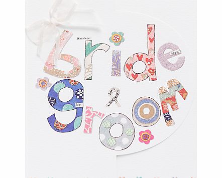 Rachel Ellen Bride and Groom Text Wedding Card