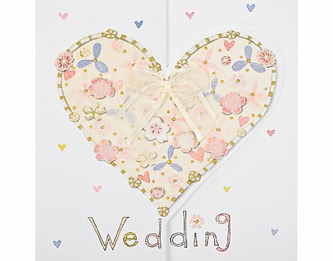 Rachel Ellen Designs Wedding Heart Greeting Card