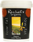 Racheland#39;s Organic Bio-live Low Fat Yogurt with Vanilla (450g)