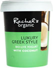 Rachels Organic Luxury Greek Style Bio-live Yogurt with Coconut (450g) Cheapest in Ocado Today! On Offer