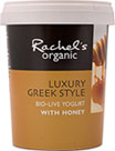 Rachels Organic Luxury Greek Style Bio-live Yogurt with Honey (450g)