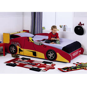 Racing Car Bed and Rug Set - SAVE andpound;25