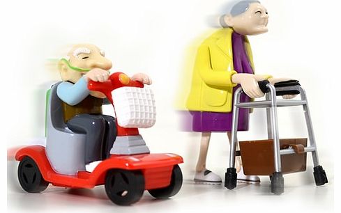 Racing Granny and Grandad Wind Up Toys