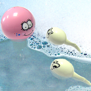 Racing Sperm and Egg Bath Toys