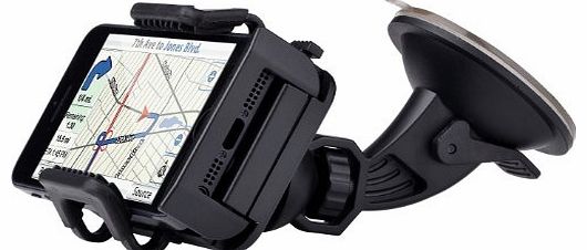 Racksoy In-Car Mount Cradle Holder on Windscreen & Dashboard for iPhone 6 5 5C 5S 4S 4 Samsung Galaxy No