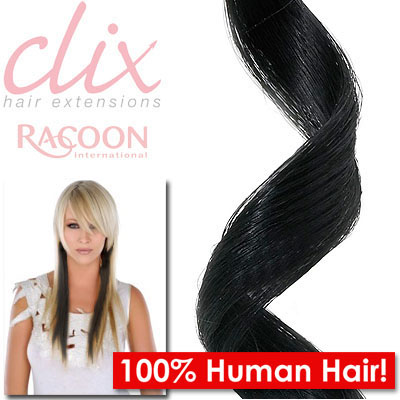 Racoon Hair Extensions Racoon Clix Human Clip-in Colour Adding Accents