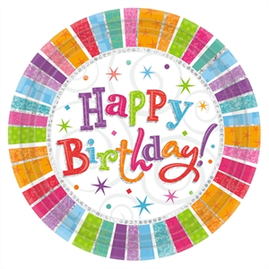 Radiant Birthday Party Plates