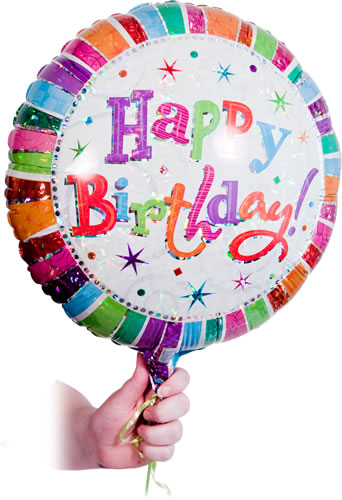 Radiant Happy Birthday Balloon
