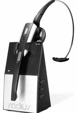 Radius W300 Wireless DECT Headset - Black/Silver