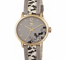 Radley Ladies Doodle Dog Print Cream Stap Watch