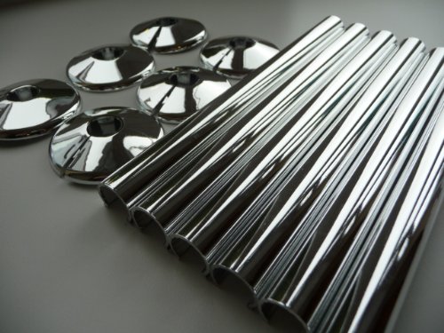 Radsnaps 6 x 15mm Radsnaps and Collars CHROME -Free P 
