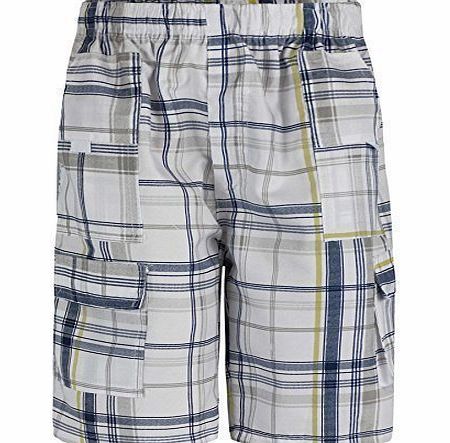 RageIT Boys Checked Shorts L-45 in Yellow 3-4 Years
