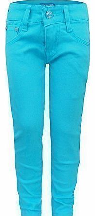 RageIT Girls Jean Trousers in Turquoise 5-6 Years