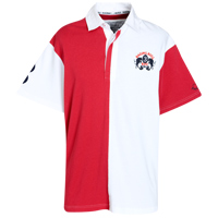Split Rugby Shirt - Red and White.