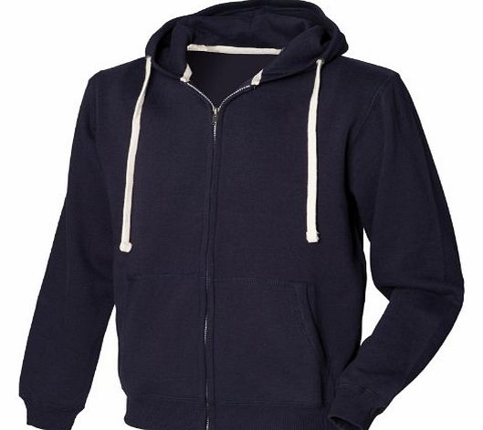 Raiken Apparel Flex Fleece Full Zip Hoody Hooded Top Mens Size M - Navy
