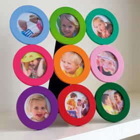 Rainbow Circles Picture Frame