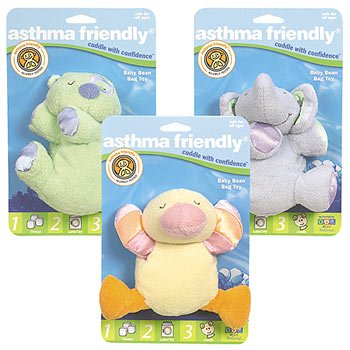 Rainbow Designs Asthma Friendly Baby Beanbag Green Bear 20cm AF47204