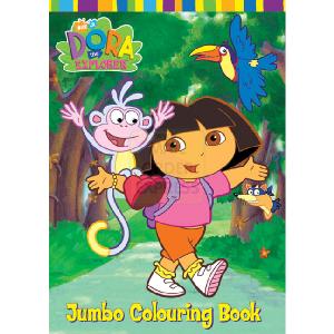 Rainbow Designs Dora The Explorer Jumbo Colouring Book