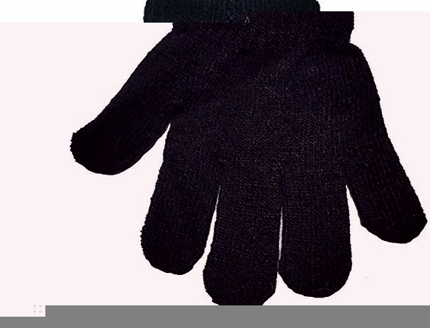 Raintopia Boys Girls Magic Gloves Assorted Colours One Size Acrylic (Black)