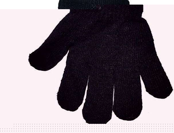 Raintopia Boys Girls Magic Gloves Assorted Colours One Size Acrylic (Black)