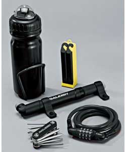 Raleigh Black 7 Piece Accessory Kit