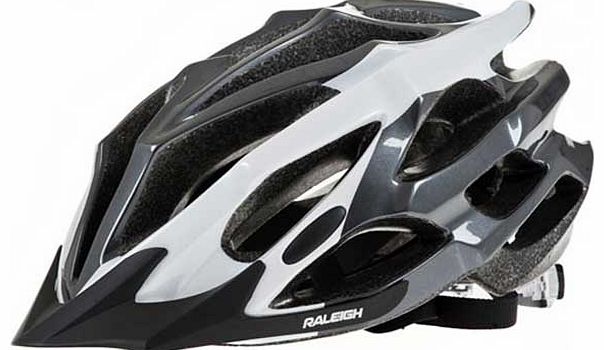 Black and White Extreme Cycle Helmet