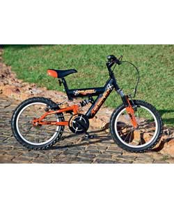 raleigh Crossfire 16in Boys Dual Suspension Bike
