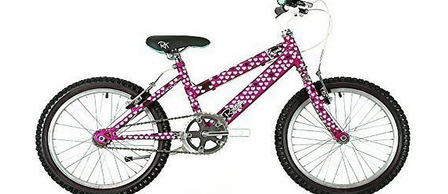Raleigh Krush 18`` Childrens Bike - Pink and Green - Girls (New Range)