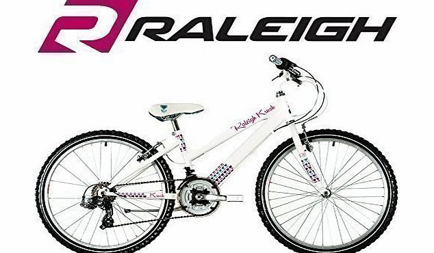 Raleigh Krush 24`` Childrens Bike - White - Girls (New Range)