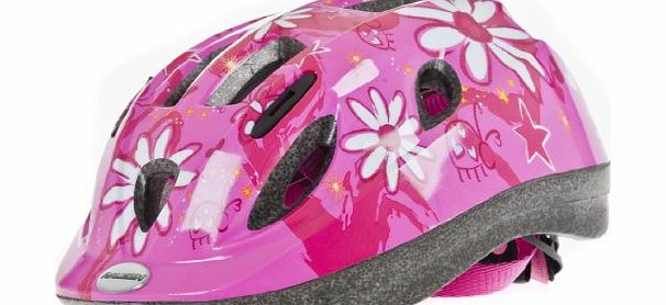 Mystery 52-56cm Bike Helmet - Pink Flowers