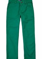 5-7yrs green cotton skinny trousers