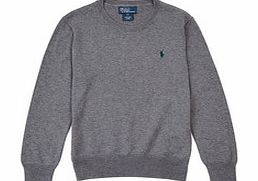 Ralph Lauren 6-14yrs grey cotton jumper