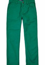 8-12yrs green cotton skinny trousers