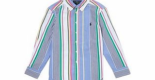 Ralph Lauren Blue striped cotton shirt S-L