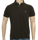 Ralph Lauren Brown Pique Polo Shirt