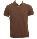 Ralph Lauren Choc Mousse Brown Pique Polo Shirt