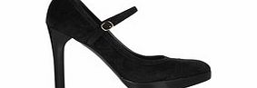 Ralph Lauren Collection Savia black suede perforated heels