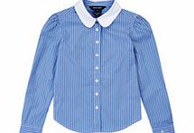 Ralph Lauren Girls 3-4yrs blue cotton shirt