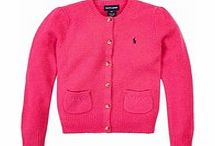 Ralph Lauren Girls 3-4yrs pink wool cardigan