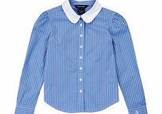 Ralph Lauren Girls 5-6yrs blue cotton shirt