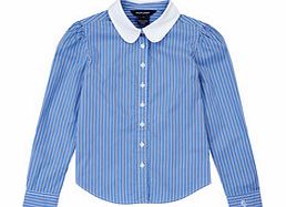 Ralph Lauren Girls 7-12yrs blue cotton shirt