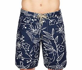 Ralph Lauren Navy bird and flower swim shorts