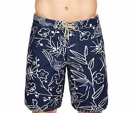Ralph Lauren Navy bird and flower swim shorts