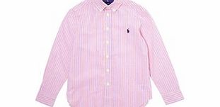 Ralph Lauren Pink striped cotton shirt S-L